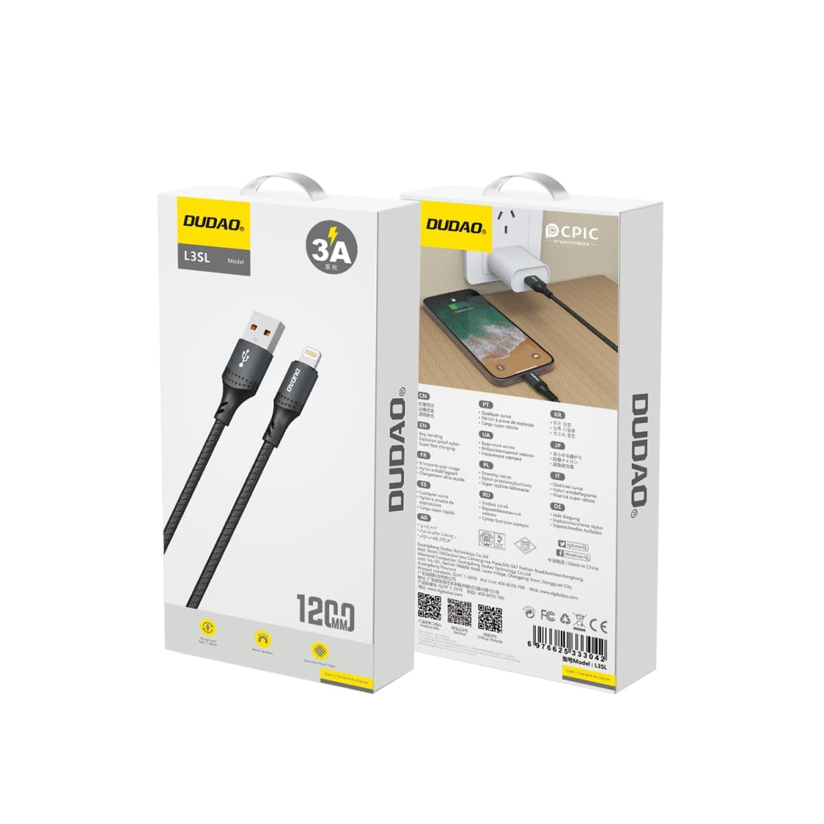 Cable USB a Lightning 3A